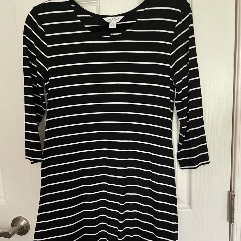 Black and White Stripped Dress